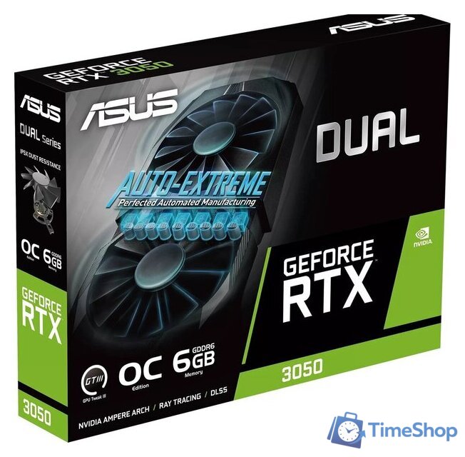 Видеокарта ASUS Dual GeForce RTX 3050 OC Edition 6GB DUAL-RTX3050-O6G - Изображение №9 — Интернет-магазин Time-Shop