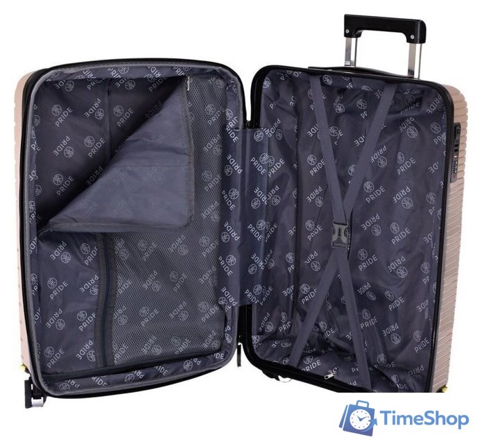 Чемодан-спиннер Pride РР-204 (S, капучино) - Изображение №4 — Интернет-магазин Time-Shop