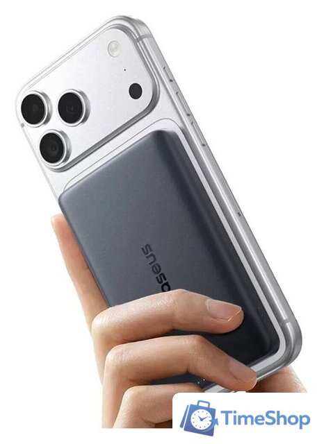 Внешний аккумулятор Baseus PicoGo AM52 Slim Qi2.2 Magnetic Power Bank 45W 10000mAh (черный) - Изображение №4 — Интернет-магазин Time-Shop