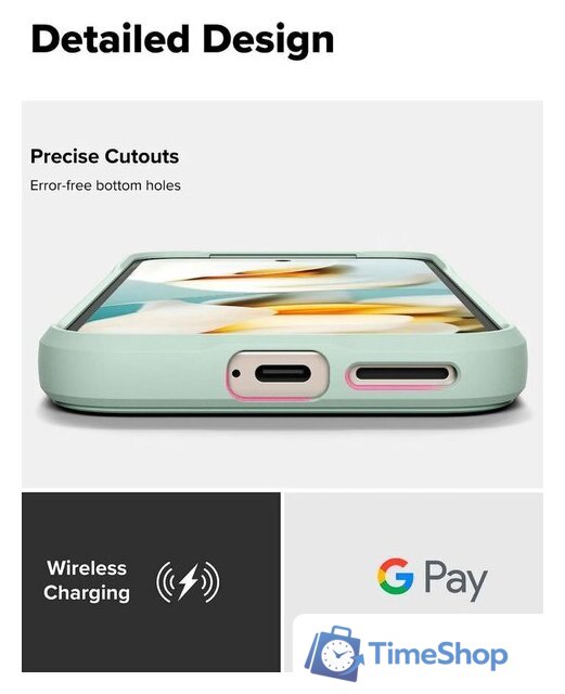 Чехол для телефона Ringke Onyx для Google Pixel 9 Mint - Изображение №6 — Интернет-магазин Time-Shop
