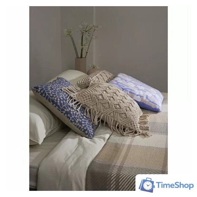 Покрывало Tkano Essential Warm traditions TK23-BS0013 (бежево-серый) - Изображение №7 — Интернет-магазин Time-Shop