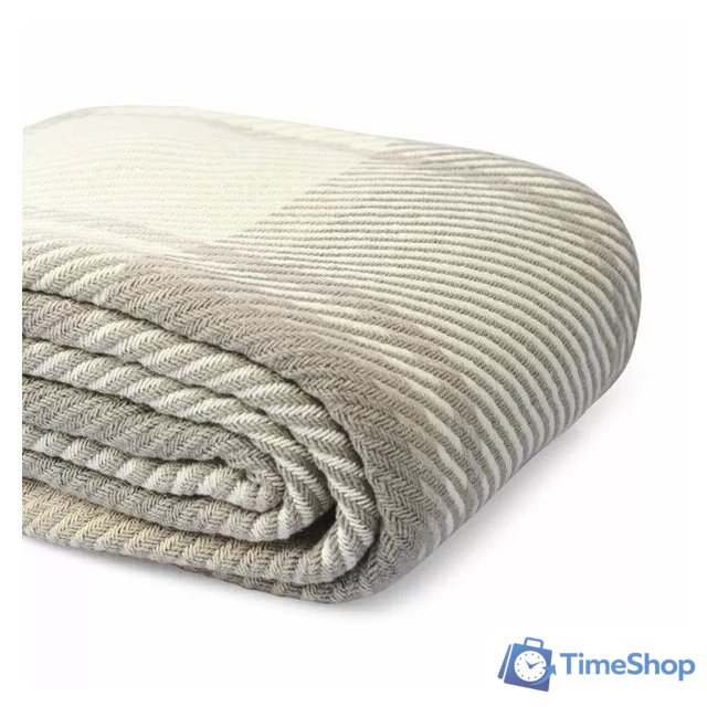 Покрывало Tkano Essential Warm traditions TK23-BS0013 (бежево-серый) - Изображение №4 — Интернет-магазин Time-Shop