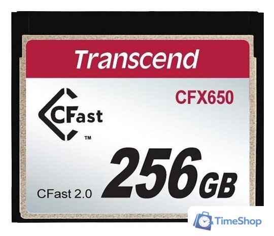 Карта памяти Transcend CFX650 CompactFlash 256GB - Изображение №1 — Интернет-магазин Time-Shop