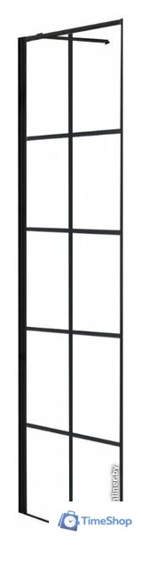 Душевая стенка Rea Molier 80 (черный/прозрачное стекло) - Изображение №1 — Интернет-магазин Time-Shop