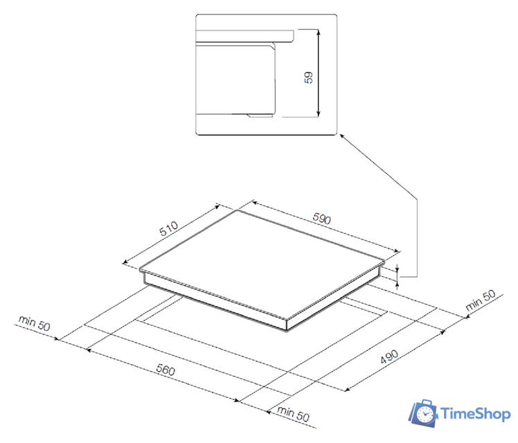 Варочная панель Graude GS 60.3 W - Изображение №2 — Интернет-магазин Time-Shop
