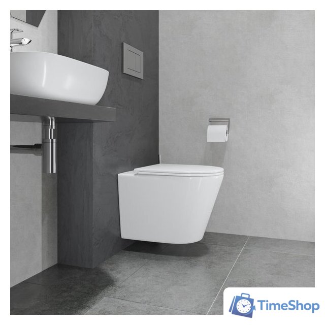 Унитаз подвесной Lauter Longer 2110822 с кнопкой 219701J (прямоугольная, хром) - Изображение №23 — Интернет-магазин Time-Shop