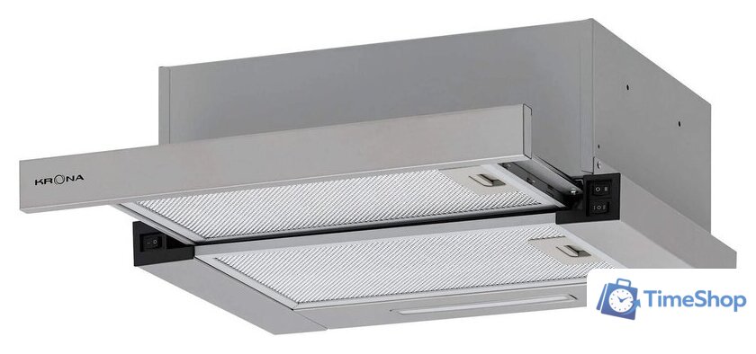 Кухонная вытяжка Krona Kamilla F 450 inox КА-00009803 (нержавеющая сталь) - Изображение №1 — Интернет-магазин Time-Shop