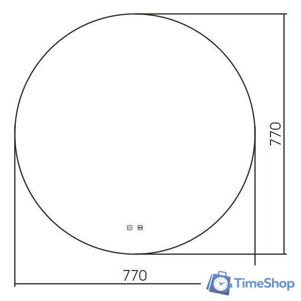  Silver Mirrors Зеркало Саванна-Р D770 LED-00002746 - Изображение №3 — Интернет-магазин Time-Shop