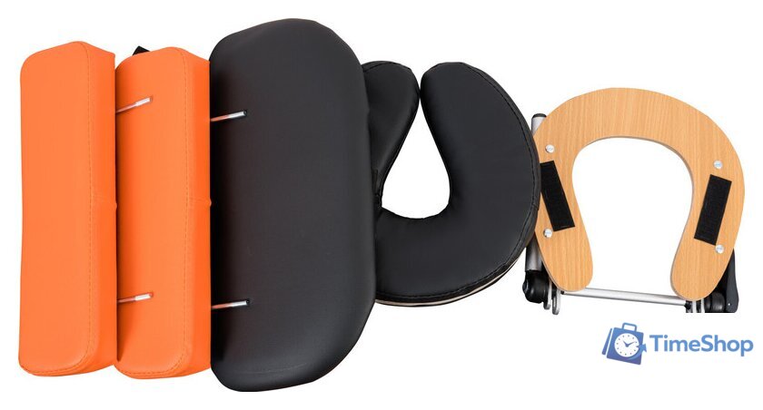 Массажный стол Atlas Sport складной 2-с деревянный 70 см (черно-оранжевый) - Изображение №5 — Интернет-магазин Time-Shop