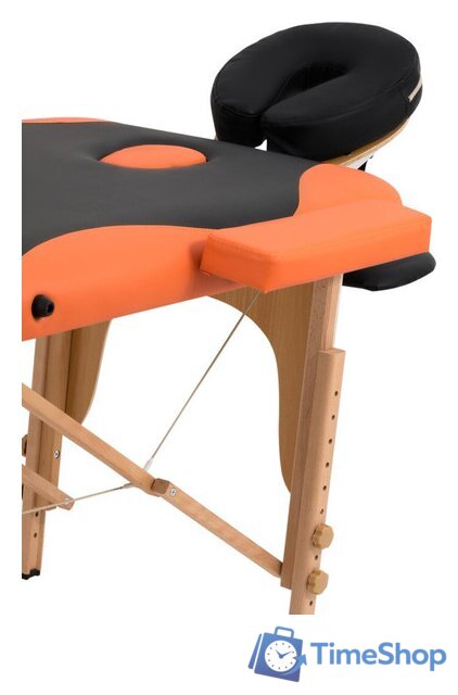Массажный стол Atlas Sport складной 2-с деревянный 70 см (черно-оранжевый) - Изображение №3 — Интернет-магазин Time-Shop