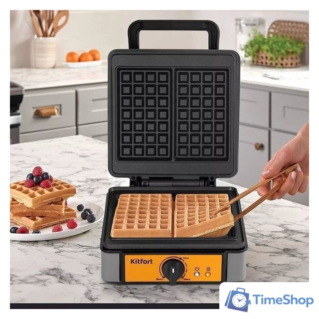 Вафельница Kitfort KT-1694 - Изображение №4 — Интернет-магазин Time-Shop