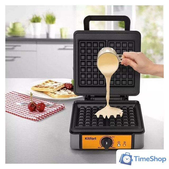 Вафельница Kitfort KT-1694 - Изображение №3 — Интернет-магазин Time-Shop