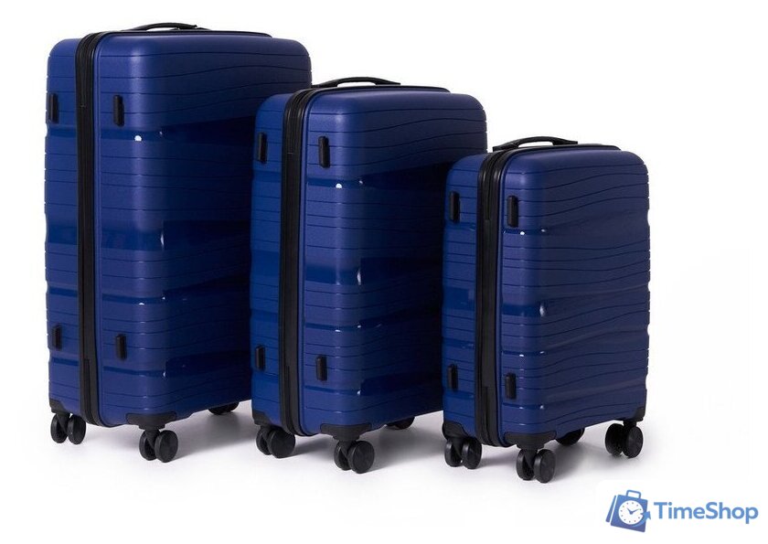 Чемодан-спиннер Pride РР-9802 (S, синий) - Изображение №5 — Интернет-магазин Time-Shop