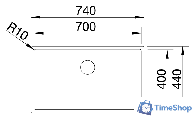 Кухонная мойка Blanco Claron 700-IF Durinox 523391 - Изображение №2 — Интернет-магазин Time-Shop