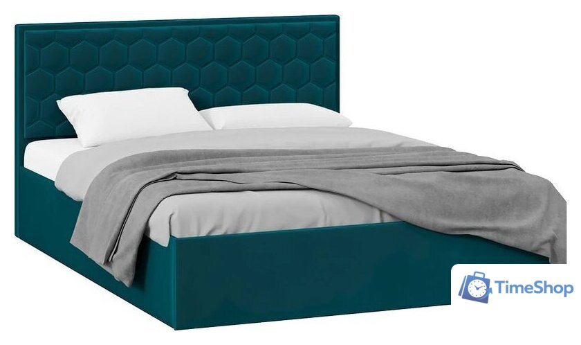 Кровать Трия Порто универсальная 1600 (велюр Confetti Izumrud) - Изображение №1 — Интернет-магазин Time-Shop