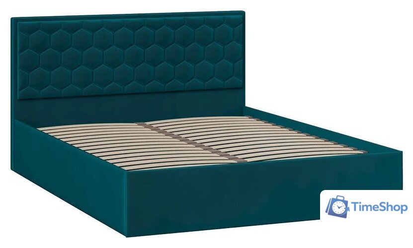 Кровать Трия Порто универсальная 1600 (велюр Confetti Izumrud) - Изображение №2 — Интернет-магазин Time-Shop