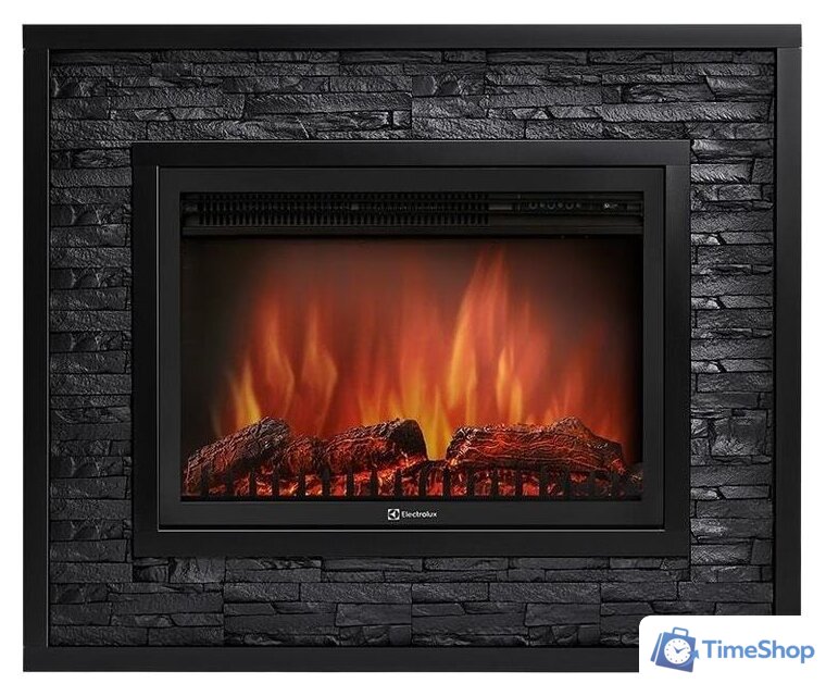 Портал Firelight Loft 30 (камень черный/черная эмаль) - Изображение №1 — Интернет-магазин Time-Shop