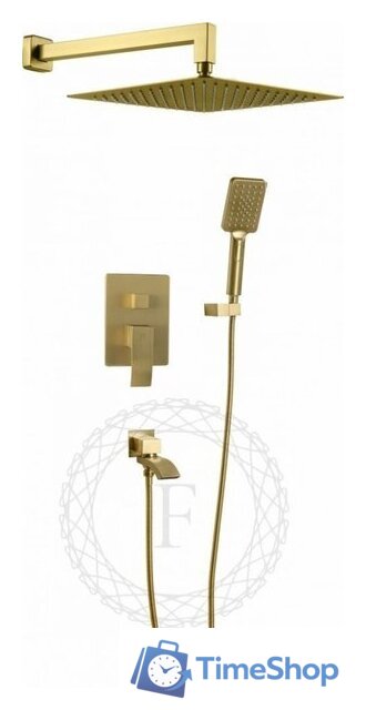 Душевая система  Filarete Waterfall FL1010 (матовое золото) - Изображение №1 — Интернет-магазин Time-Shop