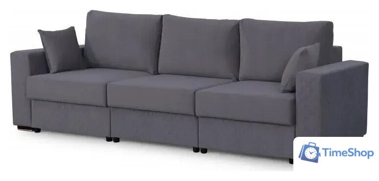 Диван Sempla Неаполь 1 (альба темно-серый) - Изображение №8 — Интернет-магазин Time-Shop