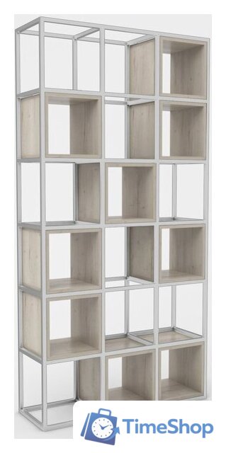 Стеллаж Hype Mebel Грос 105x175 (белый/древесина белая) - Изображение №1 — Интернет-магазин Time-Shop