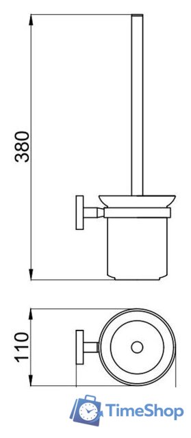 Ершик для унитаза Allen Brau Priority 6.31008-00 - Изображение №2 — Интернет-магазин Time-Shop