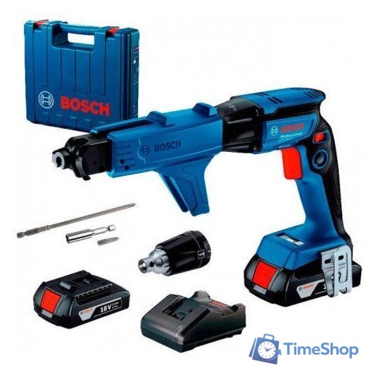 Шуруповерт для гипсокартона Bosch GTB 185-LI Professional 06019K7022 (с 2-мя АКБ, кейс) - Изображение №1 — Интернет-магазин Time-Shop