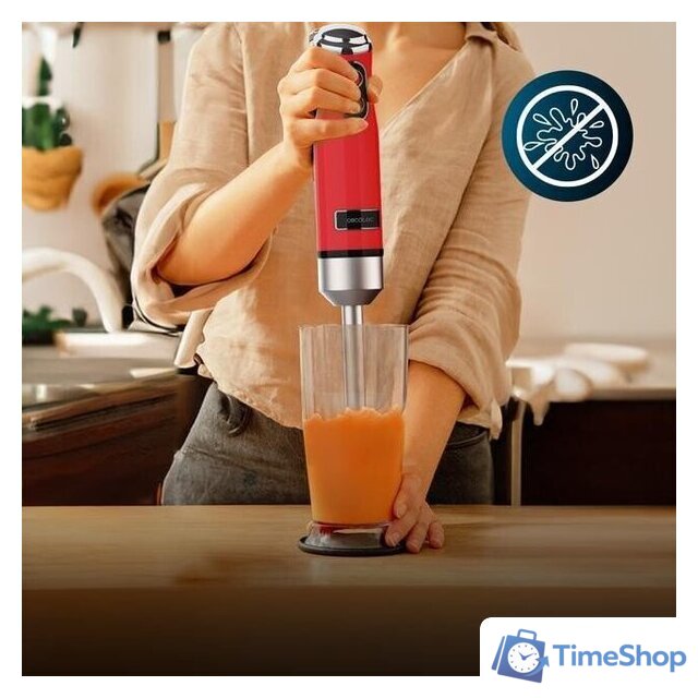 Погружной блендер Cecotec Power RetroRed 1200MAX - Изображение №6 — Интернет-магазин Time-Shop