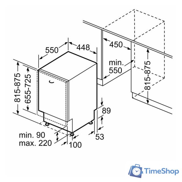 Встраиваемая посудомоечная машина Siemens iQ300 SR63EX24KE - Изображение №10 — Интернет-магазин Time-Shop