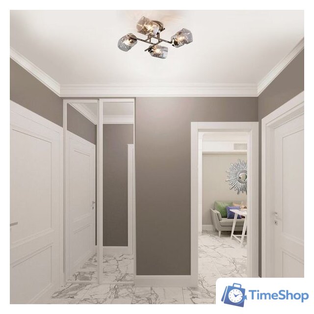 Припотолочная люстра Евросвет Hilari 30165/4 (Черный жемчуг) - Изображение №5 — Интернет-магазин Time-Shop