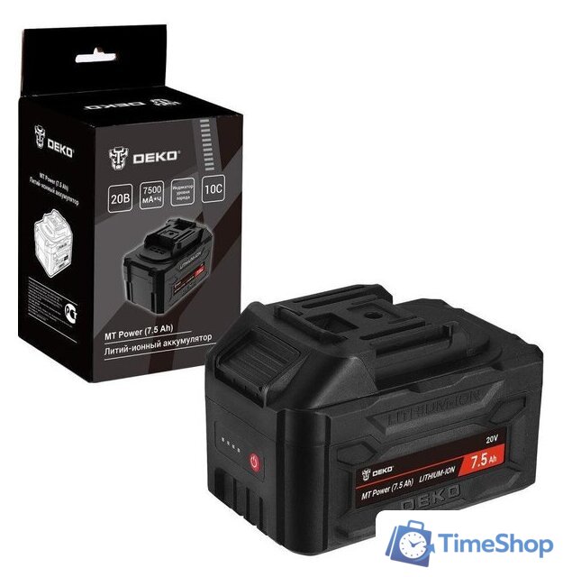 Аккумулятор Deko MT Power 084-1067 (20В/7.5 Ач) - Изображение №1 — Интернет-магазин Time-Shop