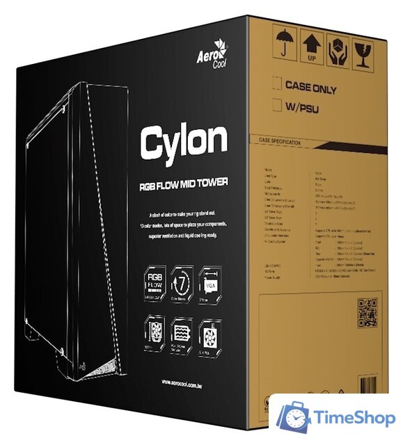 Корпус AeroCool Cylon (черный) - Изображение №10 — Интернет-магазин Time-Shop