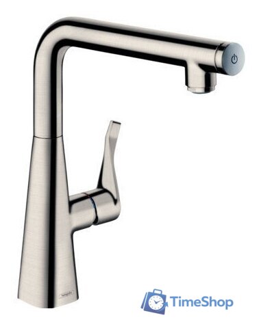 Смеситель Hansgrohe Metris Select 14847800 (стальной) - Изображение №1 — Интернет-магазин Time-Shop