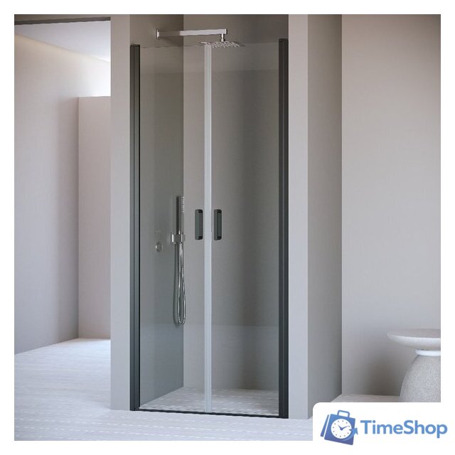 Душевая дверь RGW PA-104B 060810406-14 60 (черный/прозрачное стекло) - Изображение №1 — Интернет-магазин Time-Shop