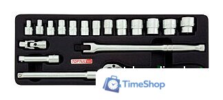 Набор трещотка с головками Toptul GCAT1808 18 предметов - Изображение №1 — Интернет-магазин Time-Shop