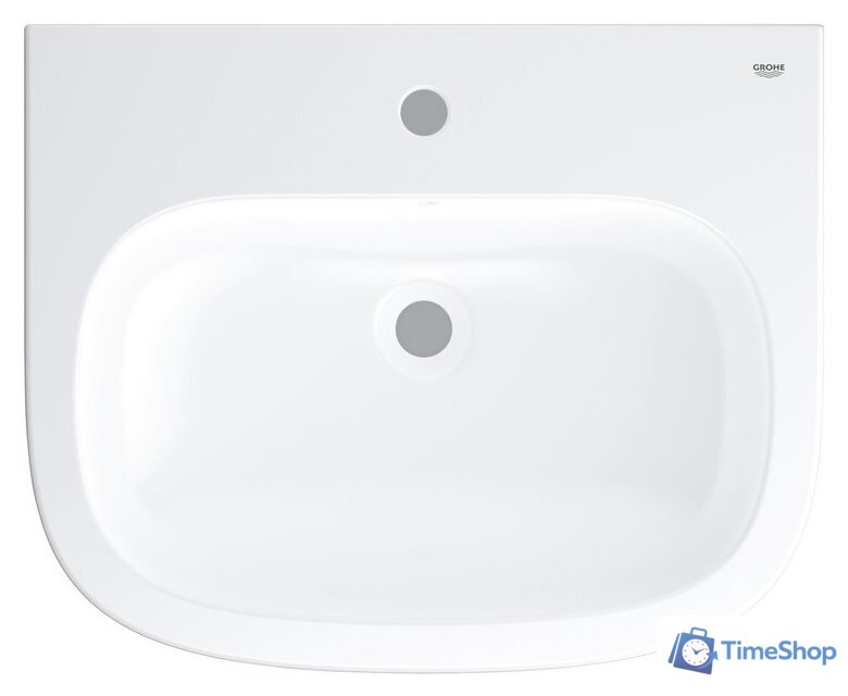 Умывальник Grohe 3933500H с гигиеническим покрытием 59.5x48.2 - Изображение №2 — Интернет-магазин Time-Shop