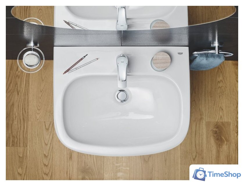 Умывальник Grohe 3933500H с гигиеническим покрытием 59.5x48.2 - Изображение №7 — Интернет-магазин Time-Shop