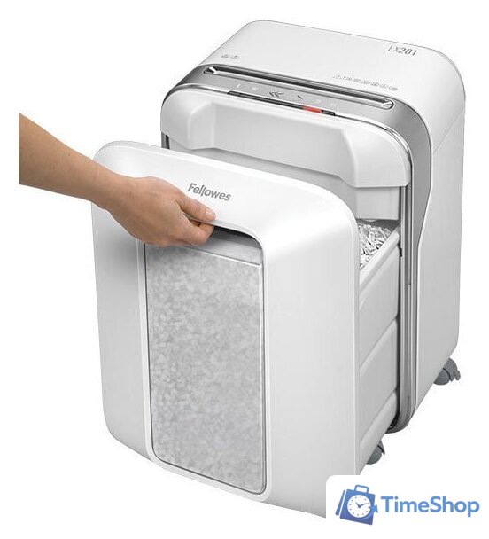 Шредер Fellowes Powershred LX201 (белый) - Изображение №4 — Интернет-магазин Time-Shop