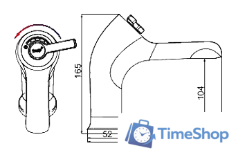 Смеситель FRAP H87 F1087 - Изображение №2 — Интернет-магазин Time-Shop