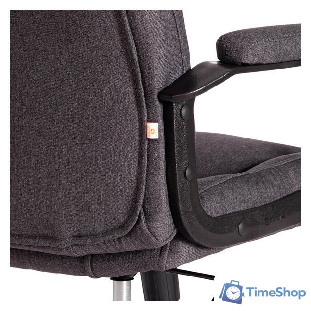 Офисное кресло TetChair Bergamo (ткань, хром 22/темно-серый F68) - Изображение №14 — Интернет-магазин Time-Shop