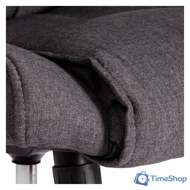 Офисное кресло TetChair Bergamo (ткань, хром 22/темно-серый F68) - Изображение №10 — Интернет-магазин Time-Shop