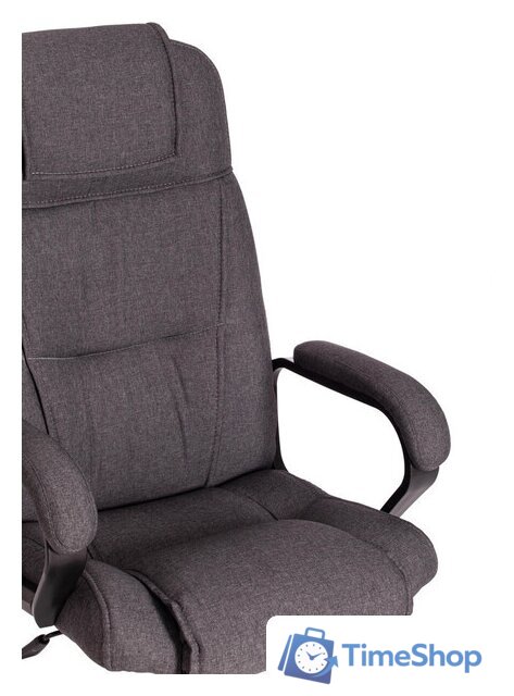 Офисное кресло TetChair Bergamo (ткань, хром 22/темно-серый F68) - Изображение №13 — Интернет-магазин Time-Shop