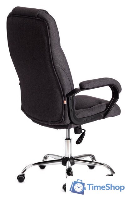 Офисное кресло TetChair Bergamo (ткань, хром 22/темно-серый F68) - Изображение №3 — Интернет-магазин Time-Shop