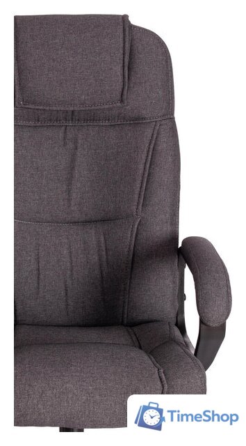 Офисное кресло TetChair Bergamo (ткань, хром 22/темно-серый F68) - Изображение №6 — Интернет-магазин Time-Shop