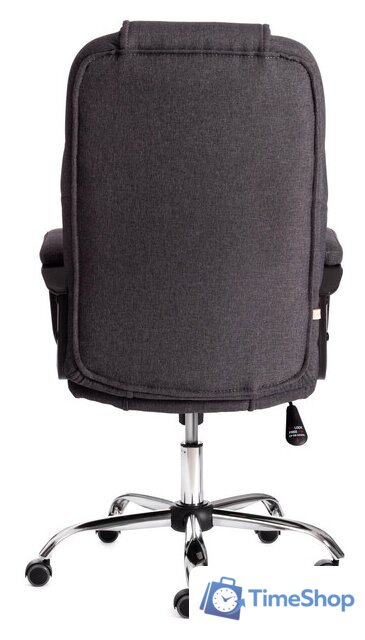 Офисное кресло TetChair Bergamo (ткань, хром 22/темно-серый F68) - Изображение №4 — Интернет-магазин Time-Shop