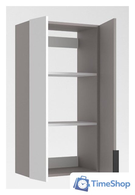  Дабер Шкаф 022 Ш22.0.0.4Ч (серый/черный) - Изображение №2 — Интернет-магазин Time-Shop