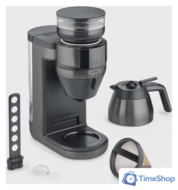 Капельная кофеварка Severin KA 4855 Dark Inox - Изображение №8 — Интернет-магазин Time-Shop