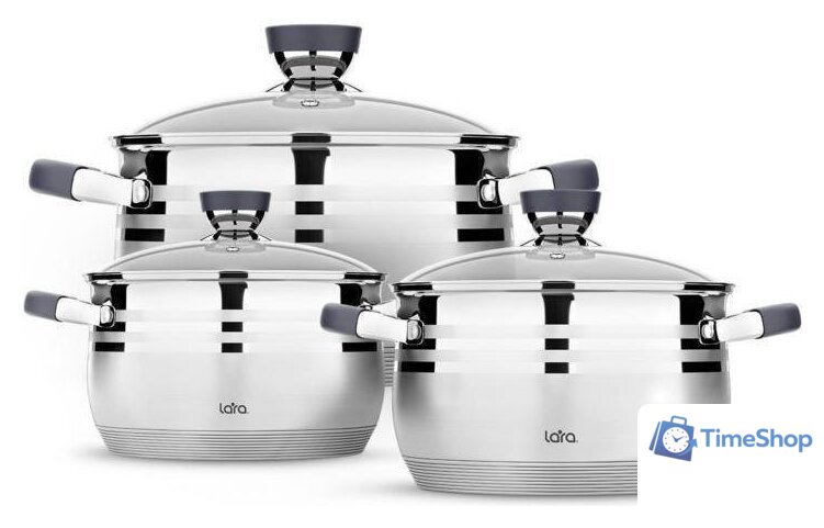 Набор кастрюль Lara LR02-120 - Изображение №1 — Интернет-магазин Time-Shop