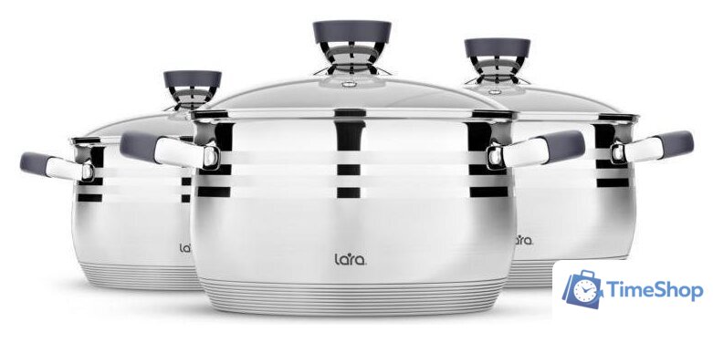Набор кастрюль Lara LR02-120 - Изображение №2 — Интернет-магазин Time-Shop