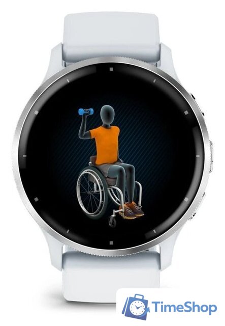 Умные часы Garmin Venu 3 (белый, с силиконовым ремешком) - Изображение №3 — Интернет-магазин Time-Shop