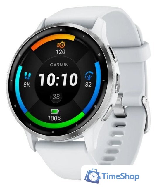 Умные часы Garmin Venu 3 (белый, с силиконовым ремешком) - Изображение №1 — Интернет-магазин Time-Shop